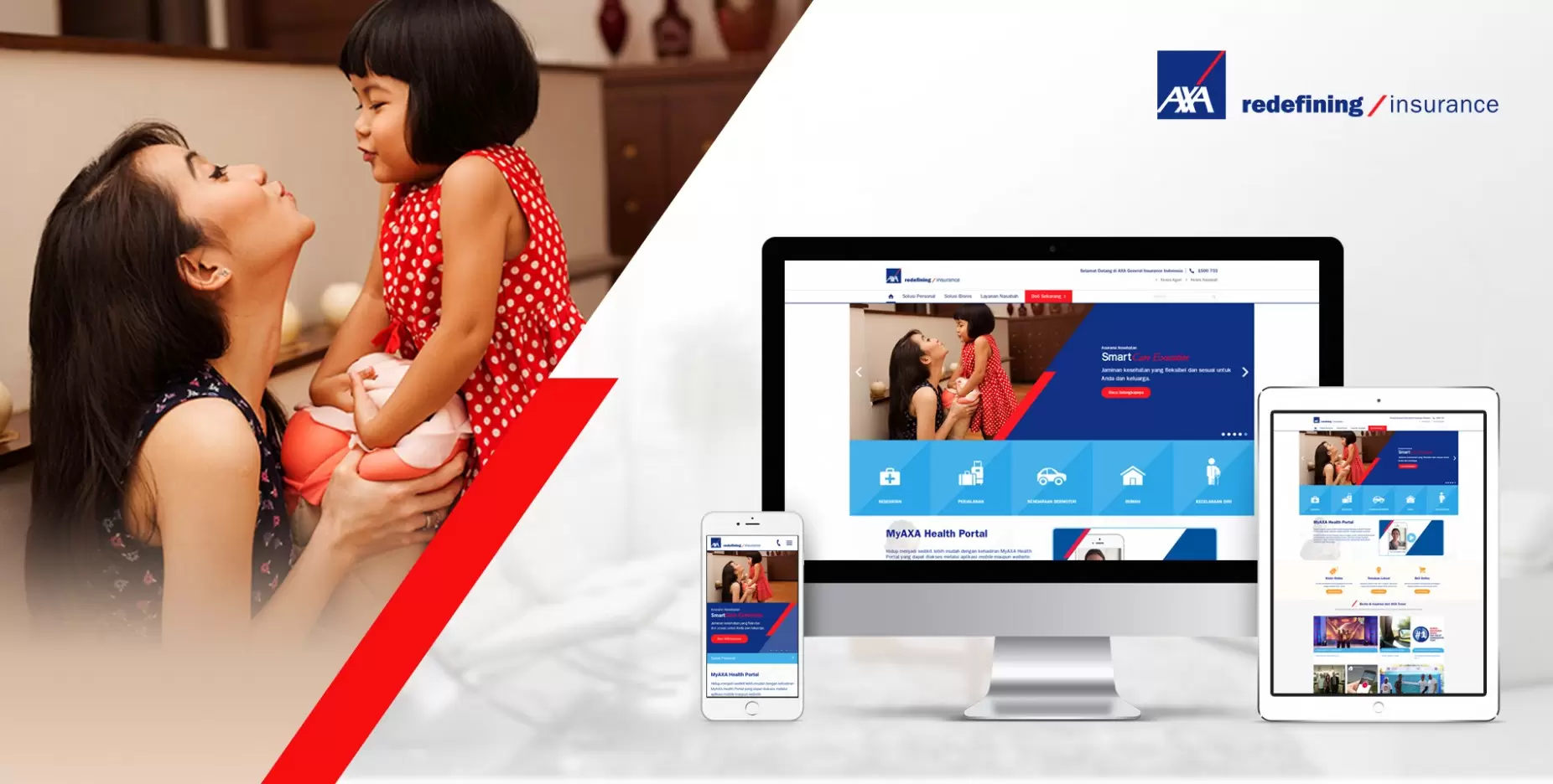 Pembuatan Website AXA Insurance