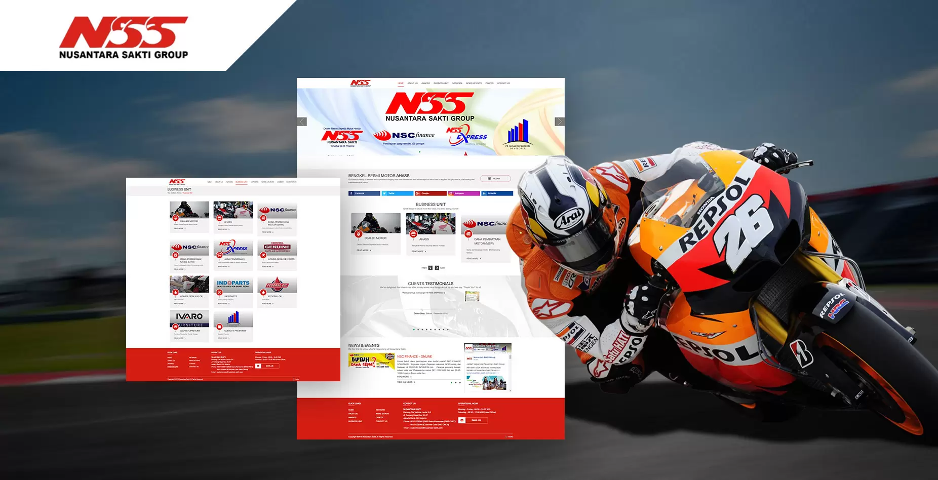 Pembuatan Website Nusantara Sakti Group (NSS)