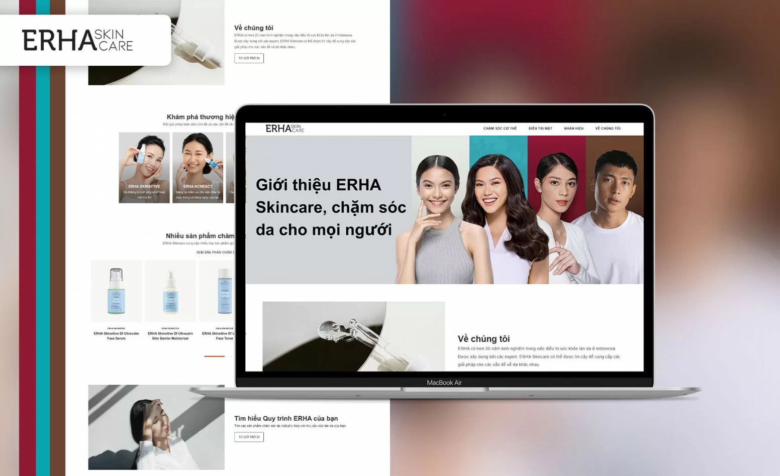 Pembuatan Website ERHA Skincare (Vietnam)